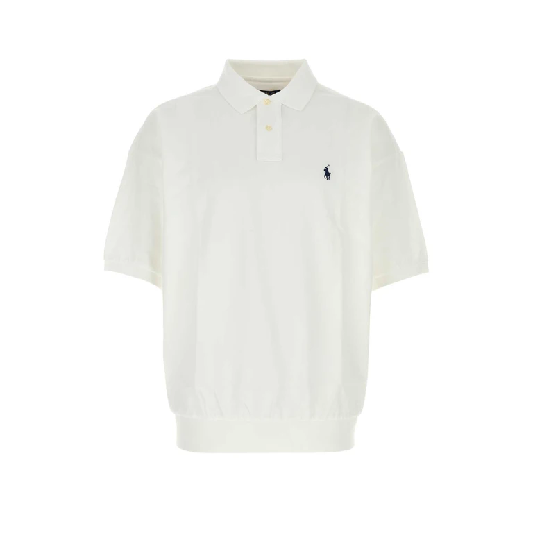 Polo Ralph Lauren White Piquet Oversize Polo Shirt Whitec7996 Exterior: Cotton - Men