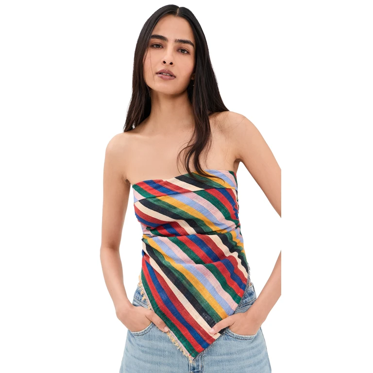 STAUD Sonya Scarf Artist Stripe XS/S