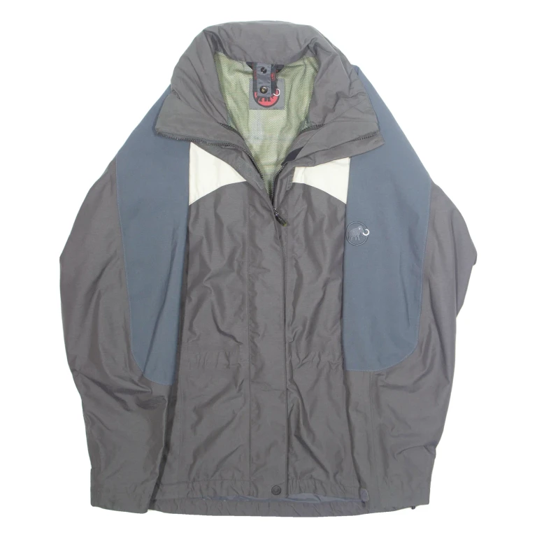 MAMMUT Mens Rain Jacket Grey M