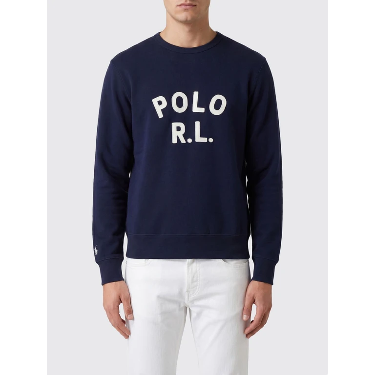 Crewneck Cotton-Blend Sweatshirt with Contrast Logo (710B20223002)