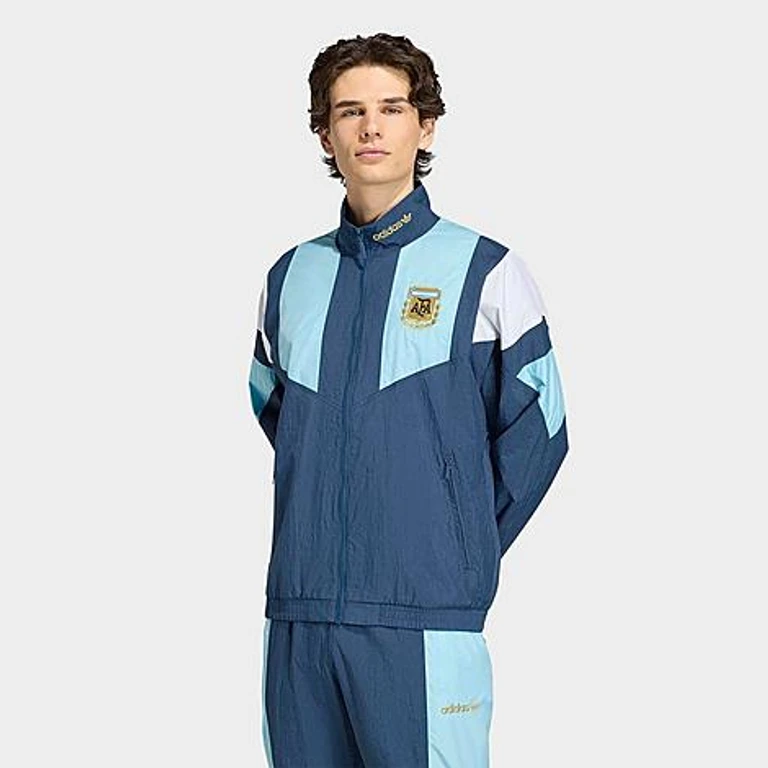 adidas Men's Originals Argentina EQT Track Jacket in Crew Navy Size: Small