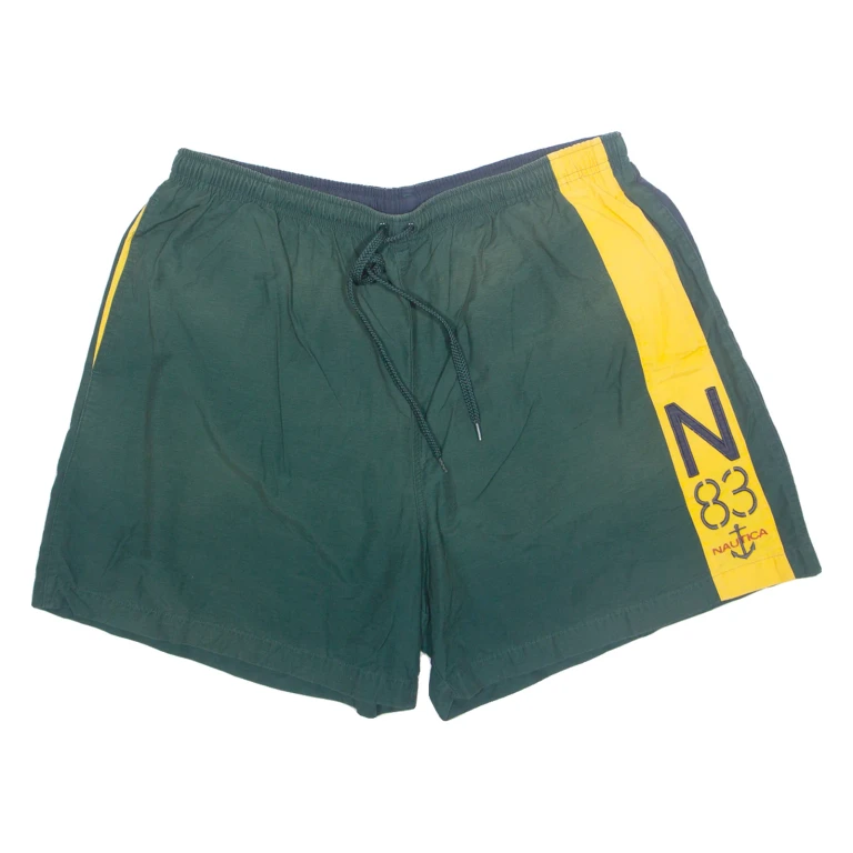 NAUTICA Mesh Lined Mens Swimming Shorts Green XL W24