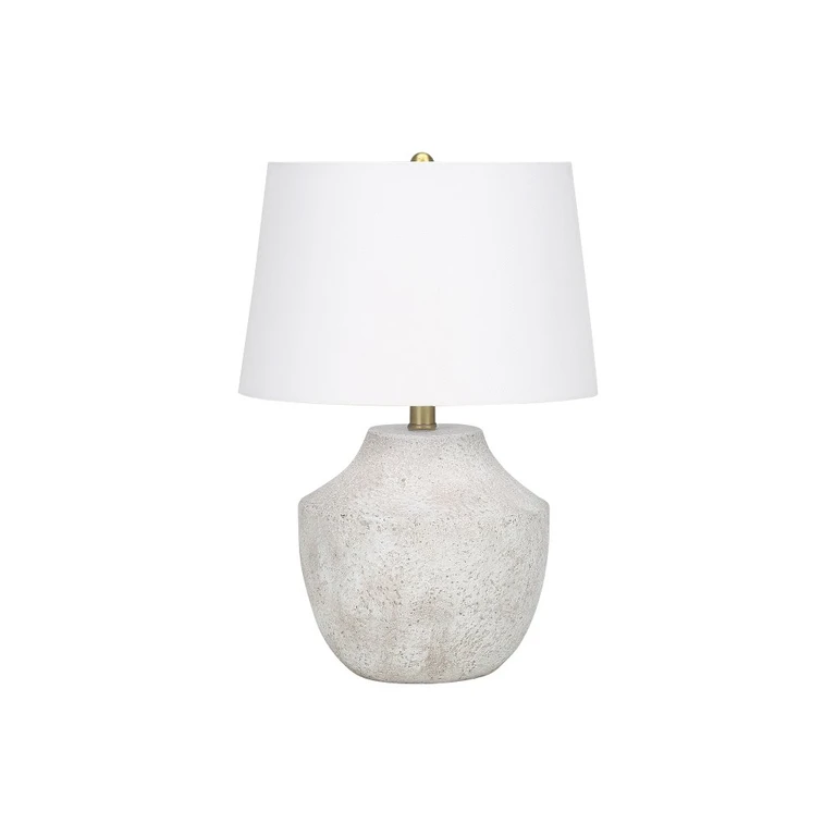 20 Inch Cream Concrete Table Lamp