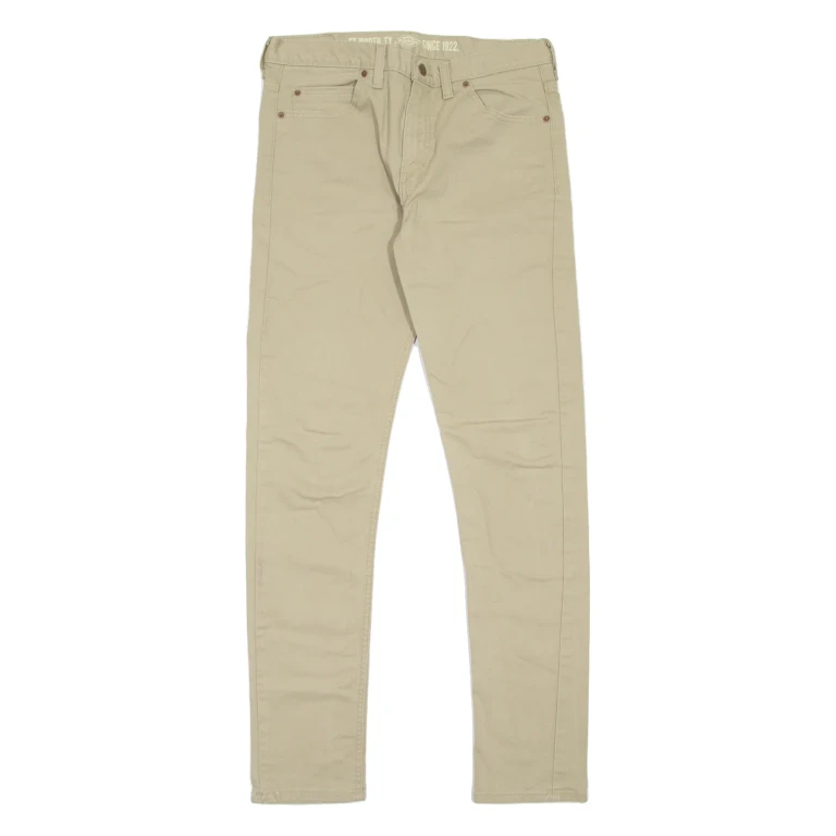DICKIES Workwear Mens Jeans Green Slim Skinny W32 L34