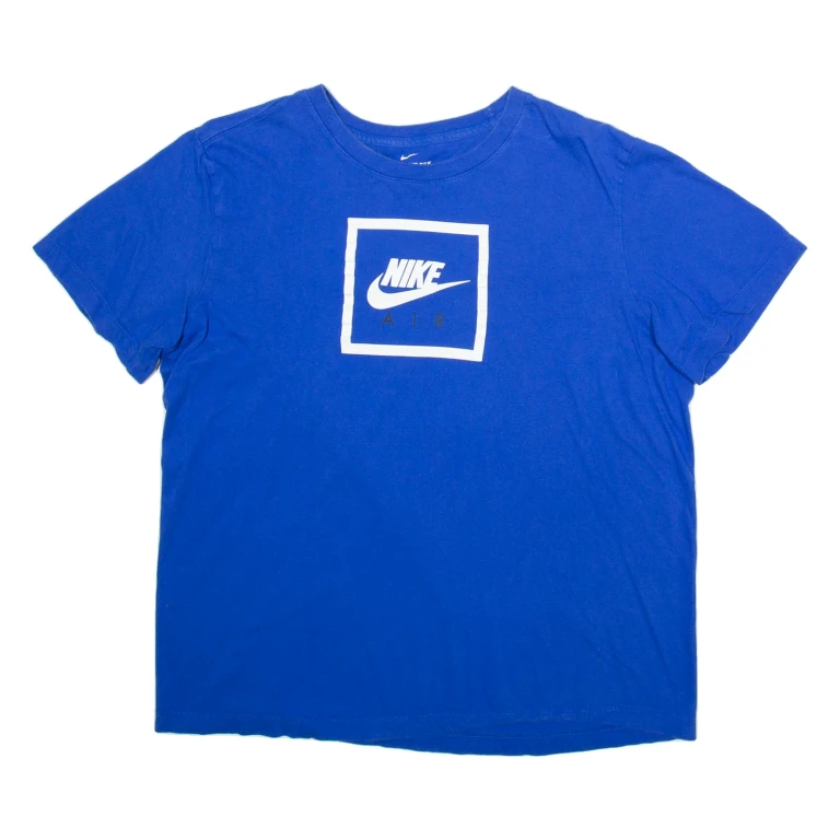 NIKE Mens T-Shirt Blue L
