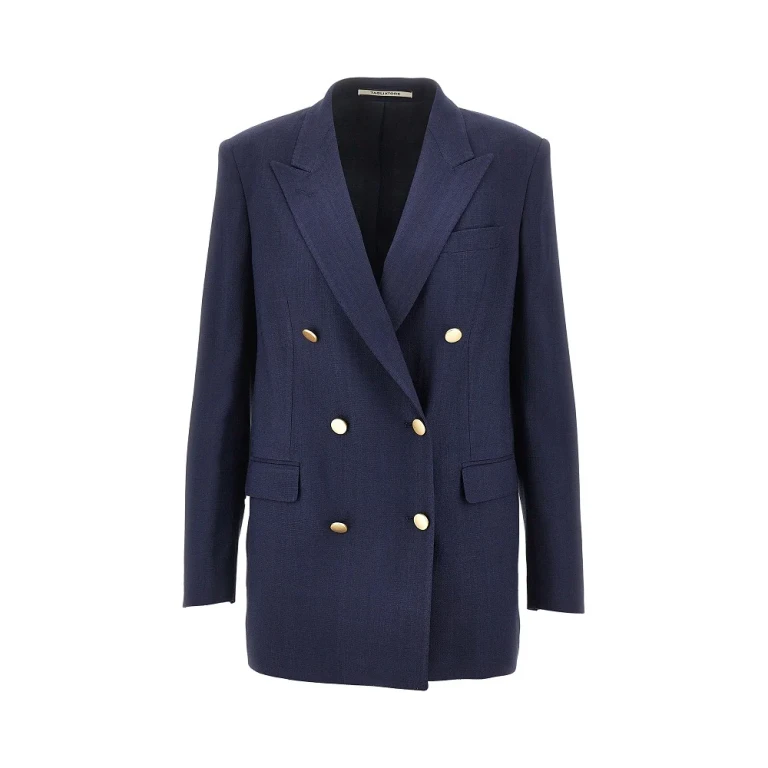 TAGLIATORE 'Jasmine' canvas double-breasted jacket Woman 40