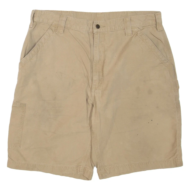 CARHARTT Mens Cargo Shorts Beige XL W38