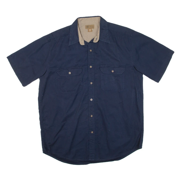 ORIGINALS Mens Plain Shirt Blue M