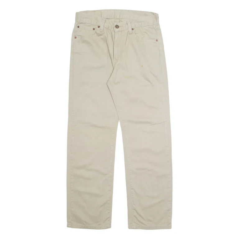 LEVI'S 581 Mens Trousers Beige Regular Straight W30 L30