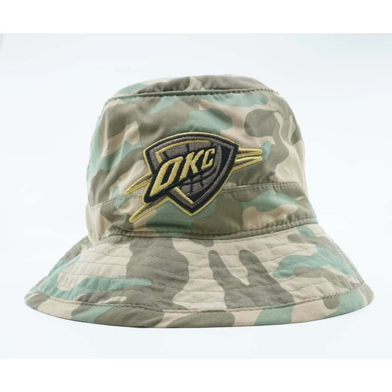 Men's NBA Oklahoma City Thunder Camouflage Ambush Bucket Hat Hats