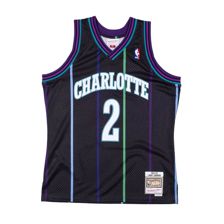 Men's NBA Reload Swingman Jersey Hornets 1992 Larry Johnson Jerseys