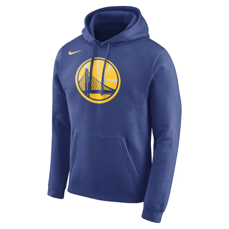 Men's NBA Golden State Warriors Club Fleece Logo Pullover Hoodie Hoodies