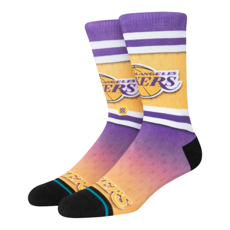 x NBA Los Angeles Lakers Fader Men Crew Socks Purple