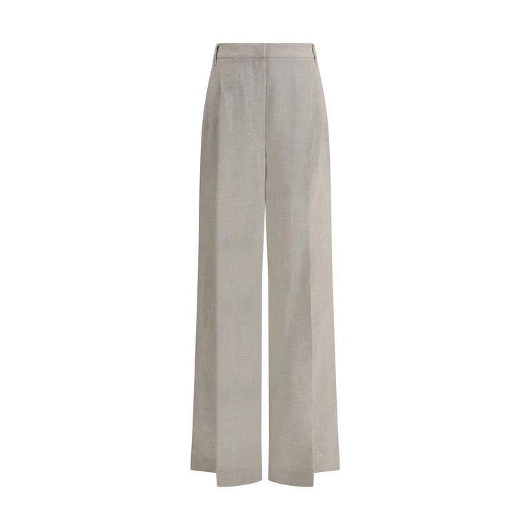 Brunello Cucinelli Linen Pants Beige - Women