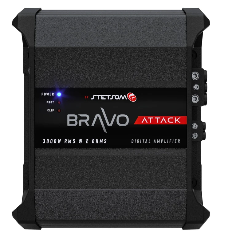 Bravo Attack 3000 2 Ohms Mono Car Amplifier