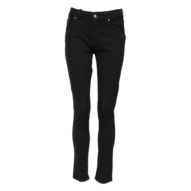 Dolce & Gabbana Black Cotton Skinny Mid Waist Denim Jeans Elastane Clothing - Women