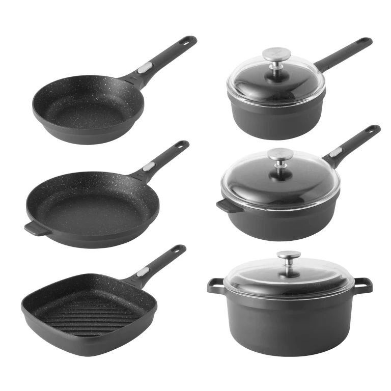 GEM 9pc Nonstick Cast Aluminum Advanced Cookware Set