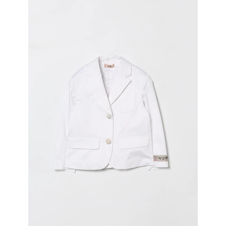 N° 21 Jacket Kids color White (N2109DN04660N100)