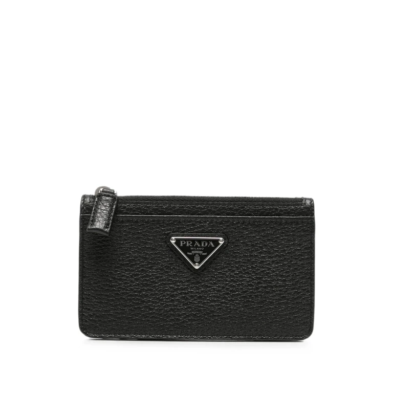 Logo-plaque Leather Cardholder