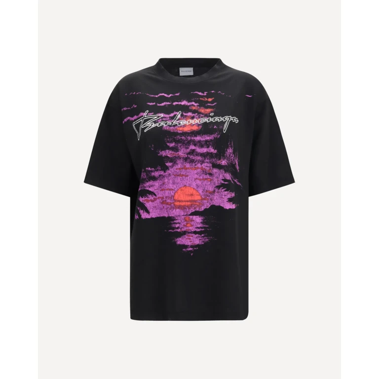 BALENCIAGA Printed cotton T-shirt Female S