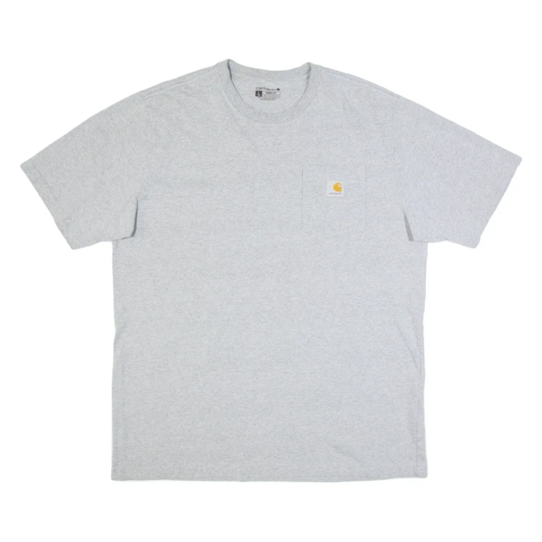 CARHARTT Loose Fit Tall Mens T-Shirt Grey L