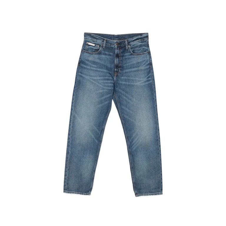 Calvin Klein Logo-patch Whiskered Jeans