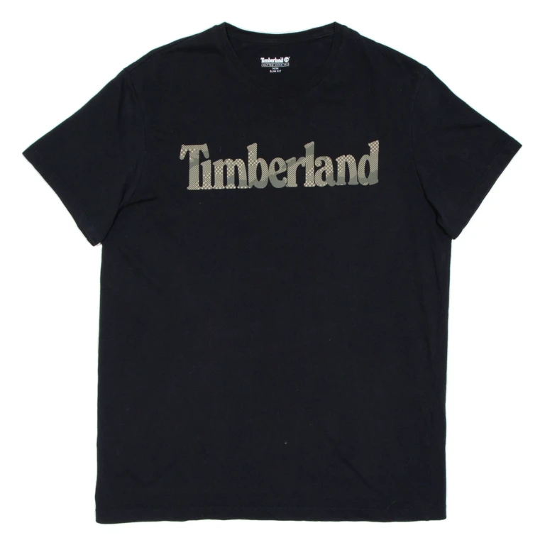 TIMBERLAND Slim Fit Mens T-Shirt Black M