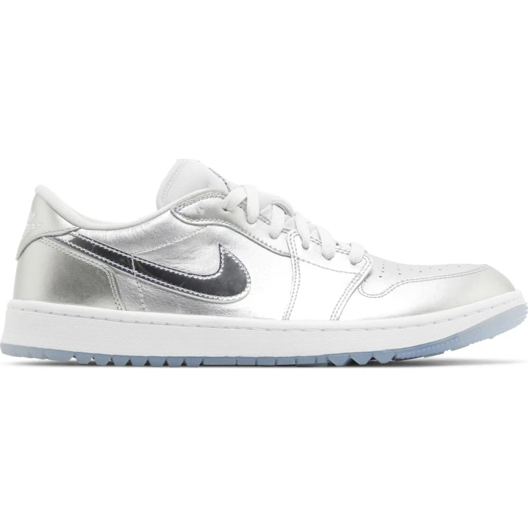 Men's Retro 1 Low Golf 'Gift Giving Pack' - Metallic Silver/Metallic Silver/Photon Dust/White Sneakers