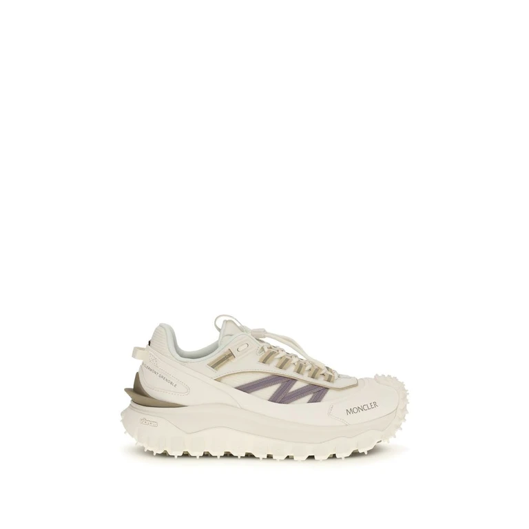 Moncler White Polyester Athletic Sneakers - Women