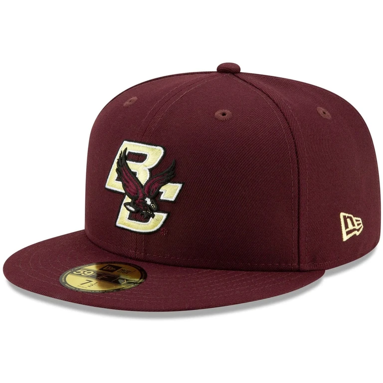 Men's Ncaa 5950 Basic Fitted Hats - Boston College