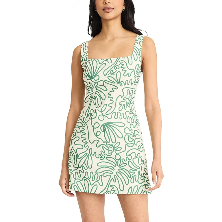 The Good Journey Square Neck Mini Dress