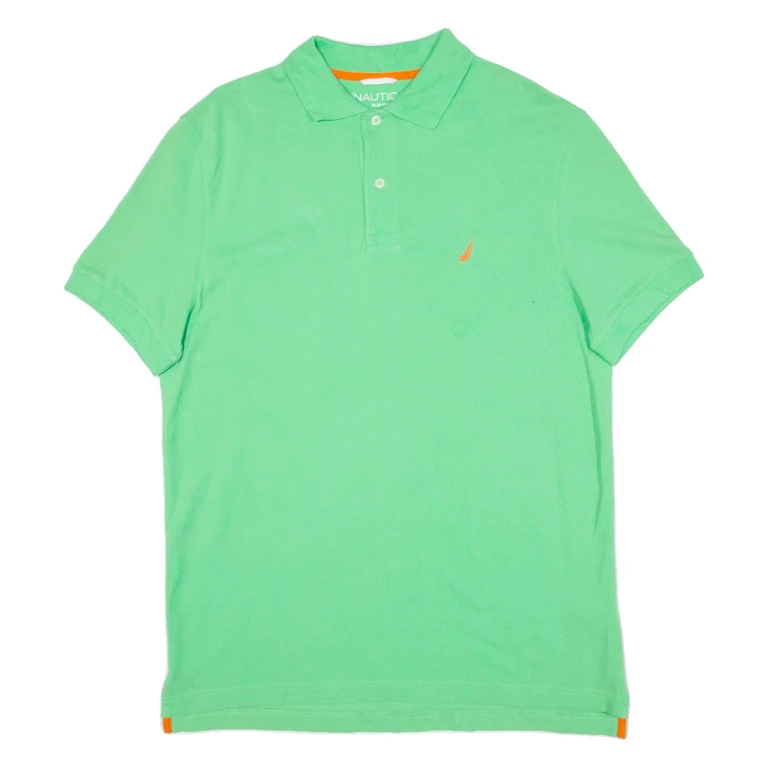 NAUTICA Slim Fit Mens Polo Shirt Green M