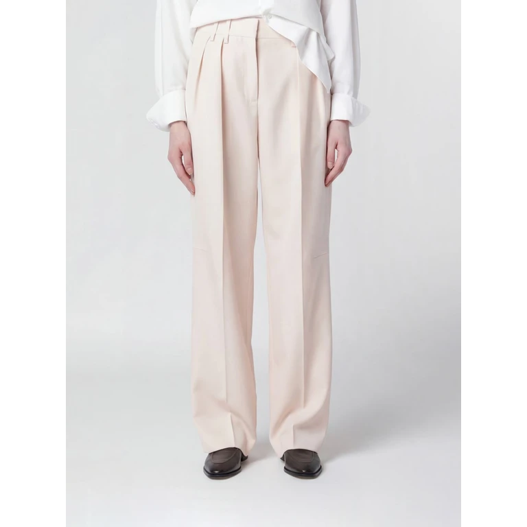 Pants Woman color Ivory (J01KA0194J40002277)
