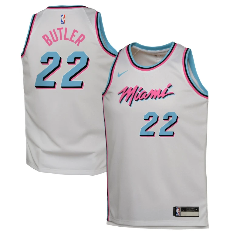 Youth NBA '22 Butler' Heat 24/25 Swingman Player Jersey Jerseys