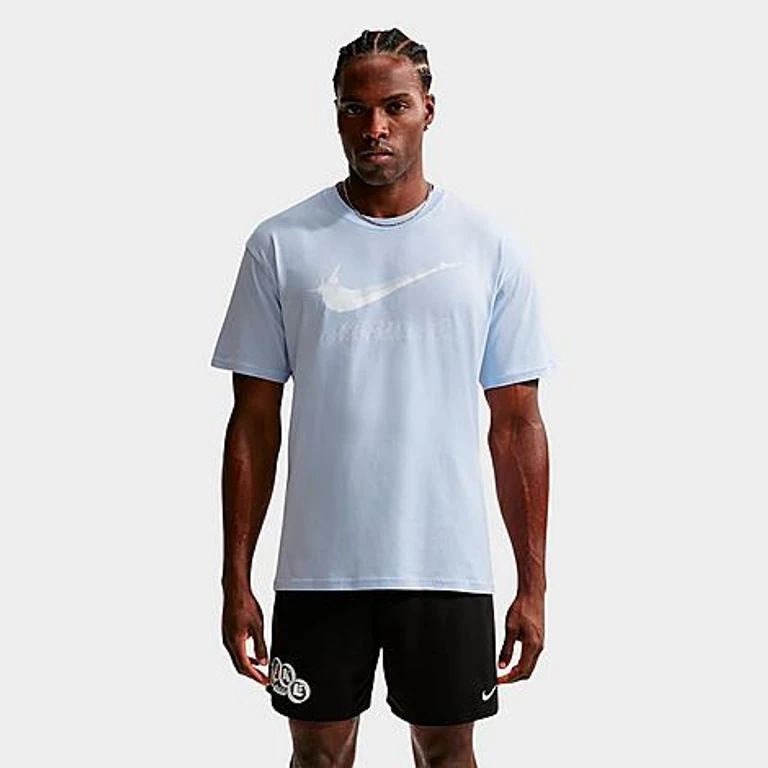Men's N. A.C. Glitz Graphic T-Shirt in Hydrogen Blue/White Size: Small