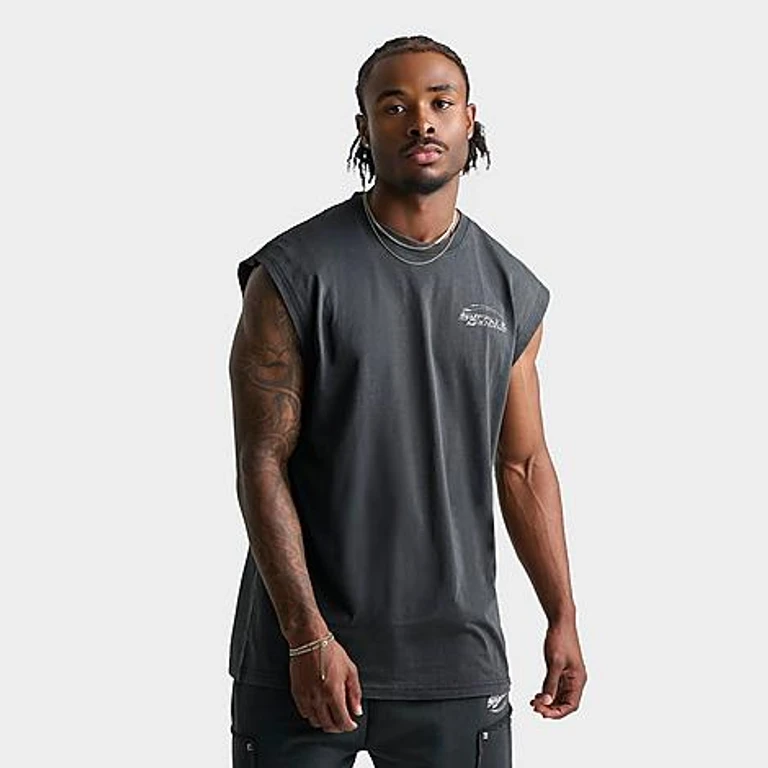 Men's Tuscan Sleeveless T-Shirt in Black Size: Small