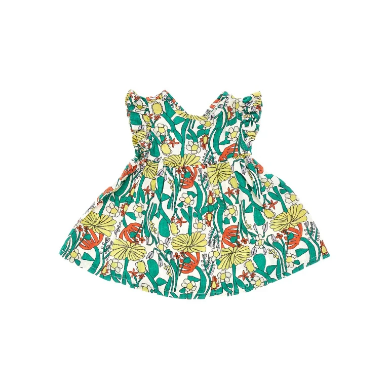 BOBO CHOSES Color Herbalist cotton mini dress Kids 6M