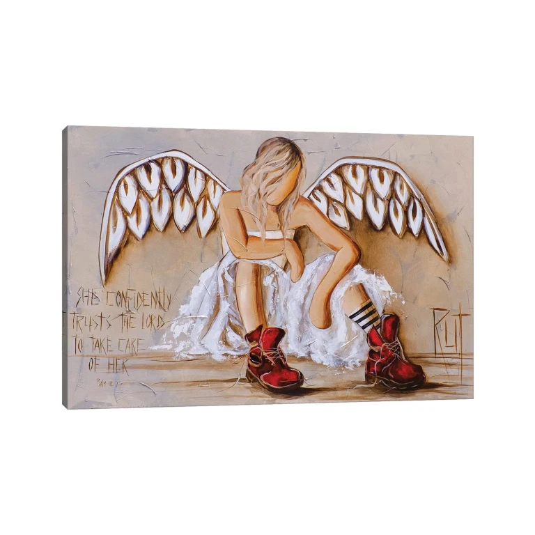She Confidently Trusts by Ruth's Angels - Canvas Gallery Wrap