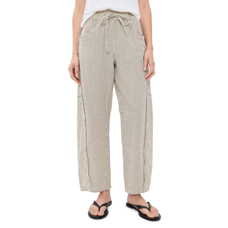 Free People Something Good Pants Ivory Combo L