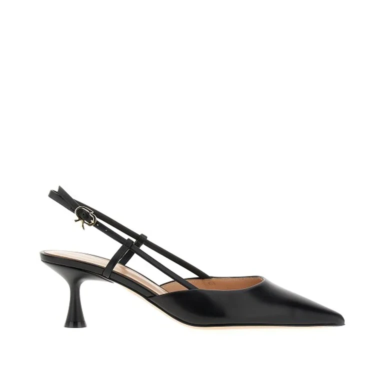 GIANVITO ROSSI Leather 'Ascent 55' slingback pumps Woman 36