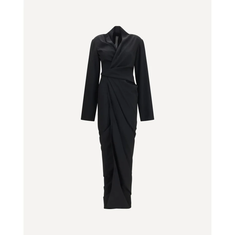 Wrap draped long Dress Female 42