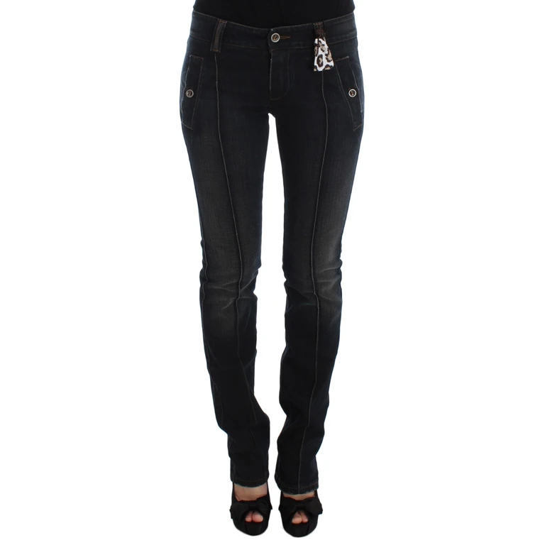 Ermanno Scervino Blue Wash Cotton Slim Fit Jeans Clothing - Women