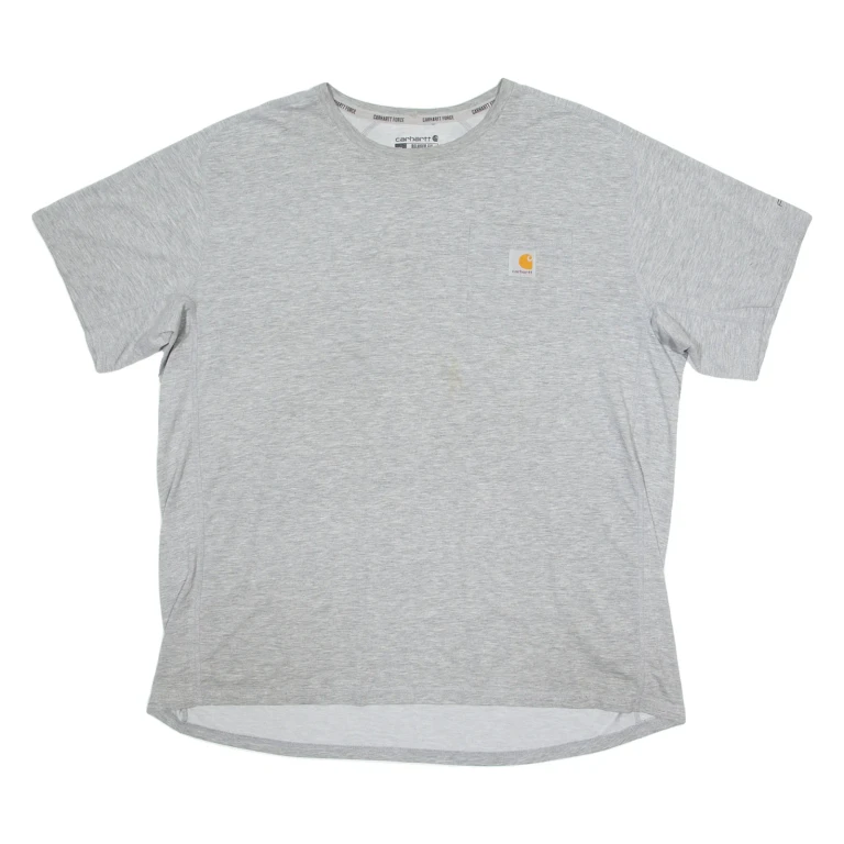 CARHARTT Mens T-Shirt Grey Crew Neck XL