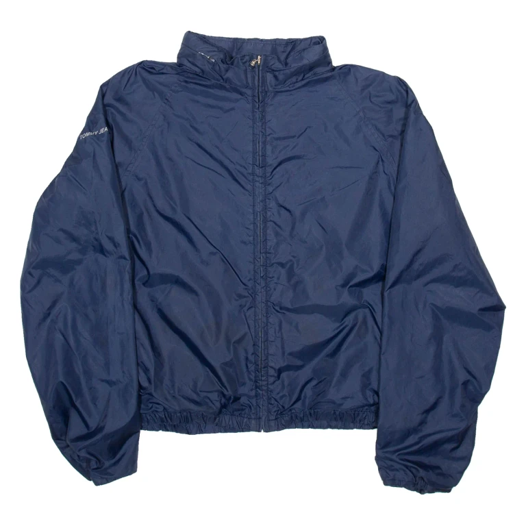 TOMMY HILFIGER Mens Track Jacket Blue Nylon L
