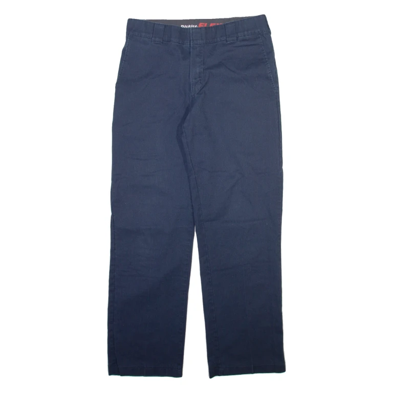 DICKIES Mens Trousers Blue Regular Straight W32 L32