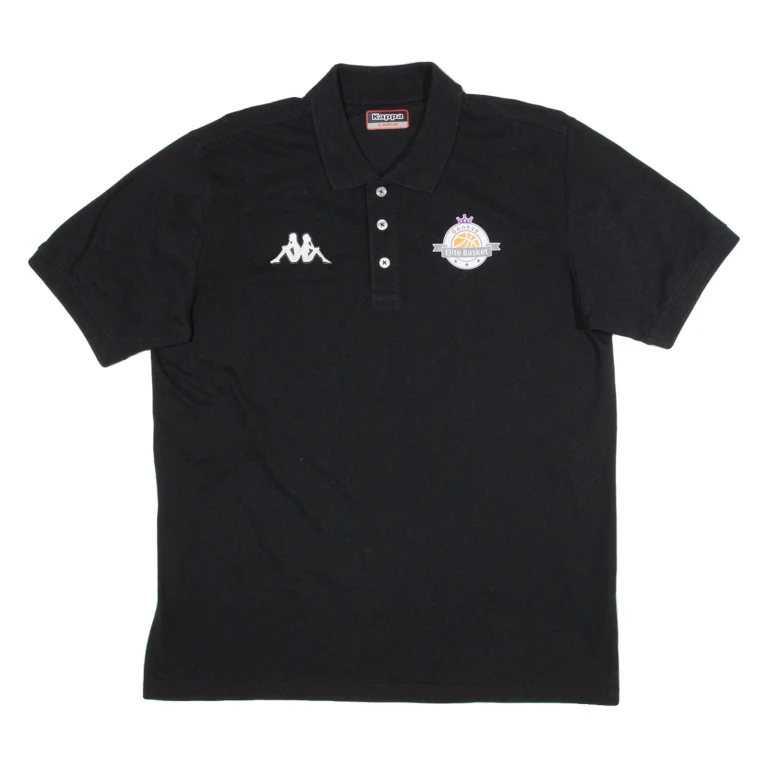 KAPPA Elite Basket Mens Polo Shirt Black L