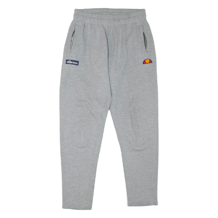 ELLESSE Mens Track Pants Grey Tapered S W28 L27