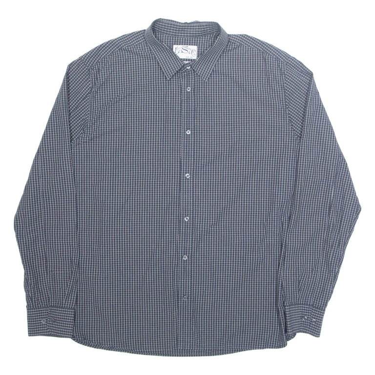 LEVI'S Mens Shirt Black Check Long Sleeve 2XL