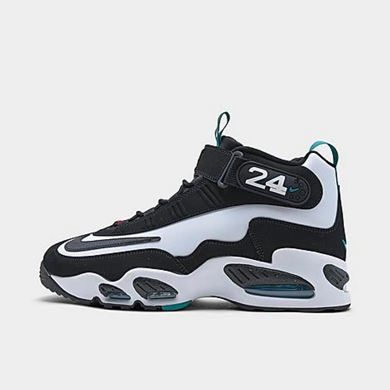 Men's Air Griffey Max 1 Casual Shoes in White/Black/Fresh Water Size: 6.0