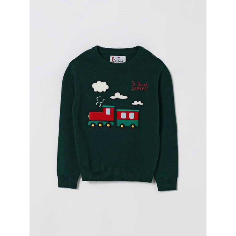 Sweater Kids color Green (DOU0001SBEXPRESS51PATCH00349I)